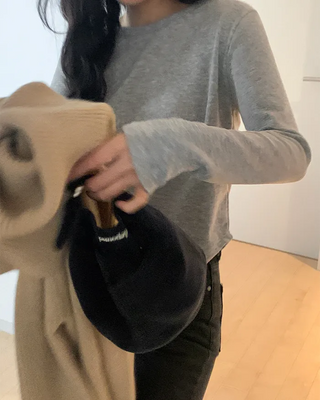 Round Long-Sleeve T-Shirt