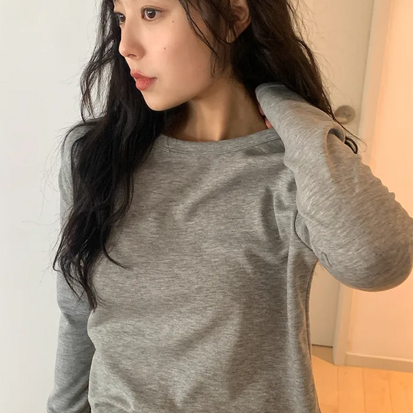 Round Long-Sleeve T-Shirt