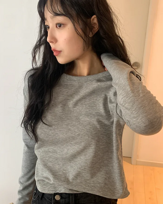 Round Long-Sleeve T-Shirt