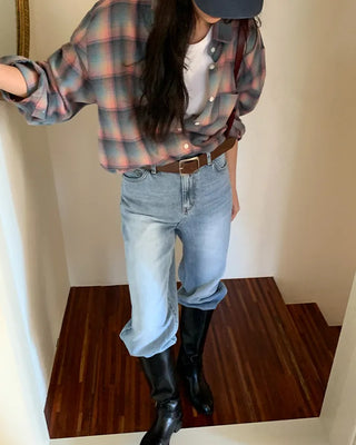 Standard wide denim pants