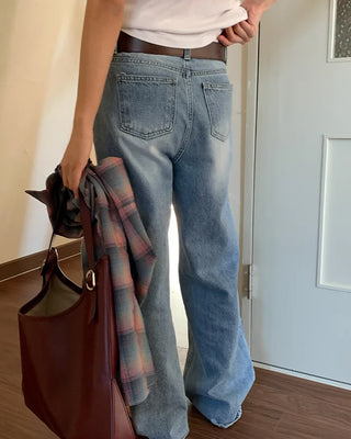 Standard wide denim pants