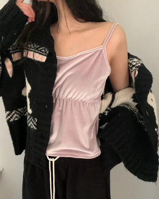 Velvet bustier camisole