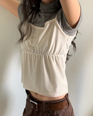 Velvet bustier camisole