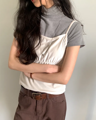Velvet bustier camisole