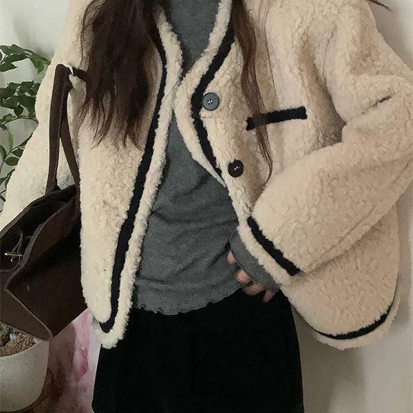 Suede Dumble Boa Shearling Coat