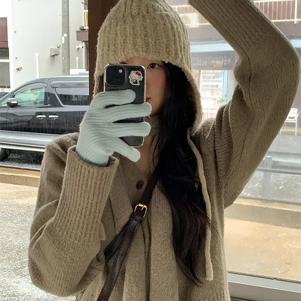 [Smartphone Compatible] Knit Gloves