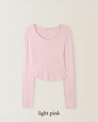 Round spandex T-shirt