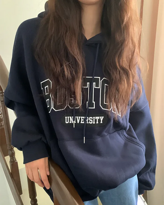 Oversized fleece-lined hooded parka