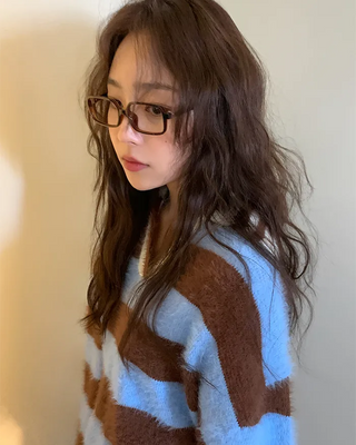 Square vintage thick-frame glasses