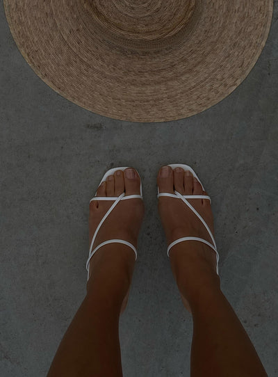 The Becka Heels White