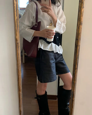 Coated Half Pants