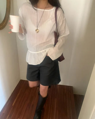 Coated Half Pants