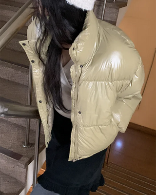 Glossy down jacket