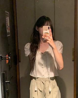 Thai puff blouse