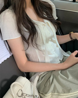 Thai puff blouse