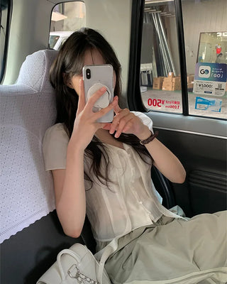 Thai puff blouse