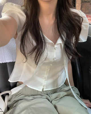 Thai puff blouse