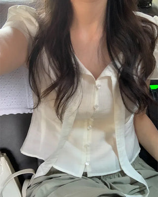 Thai puff blouse