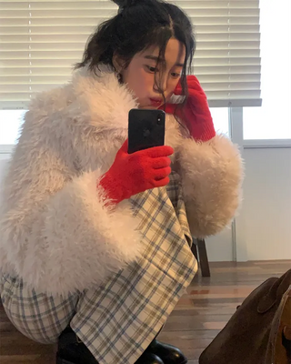 [December Limited SALE] Extra Warm Fur Jacket with Pockets to Reduce Shedding
