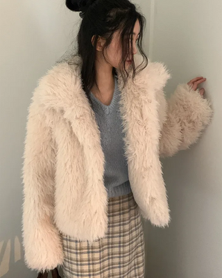 [December Limited SALE] Extra Warm Fur Jacket with Pockets to Reduce Shedding