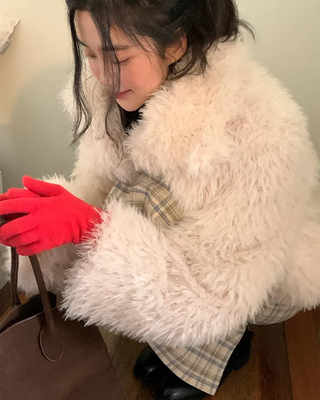 [December Limited SALE] Extra Warm Fur Jacket with Pockets to Reduce Shedding