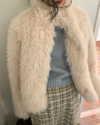 [December Limited SALE] Extra Warm Fur Jacket with Pockets to Reduce Shedding
