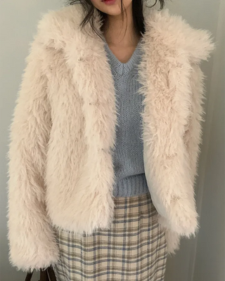[December Limited SALE] Extra Warm Fur Jacket with Pockets to Reduce Shedding