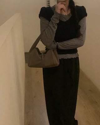 Towel-layered short-sleeved T-shirt