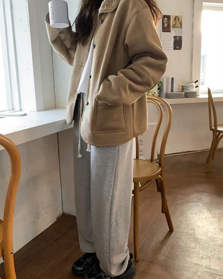 Fleece-lined jogger pants