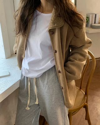 Fleece-lined jogger pants