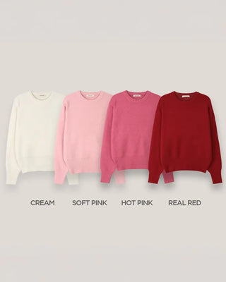 [U-neck/V-neck] 2 types of standard basic knitwear