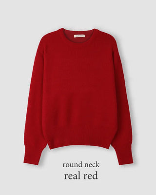 [U-neck/V-neck] 2 types of standard basic knitwear