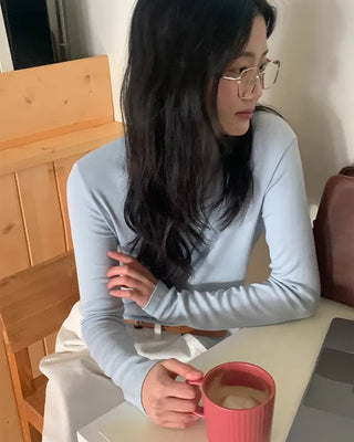 Slim Rib Long Sleeve T-Shirt