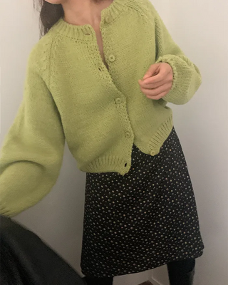 Loose-fit round cardigan