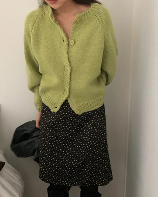 Loose-fit round cardigan