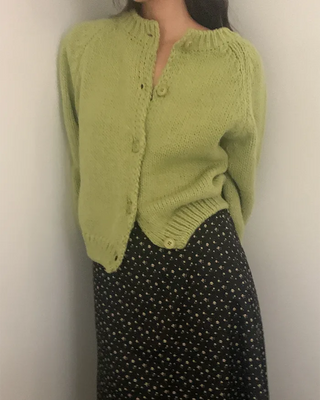 Loose-fit round cardigan