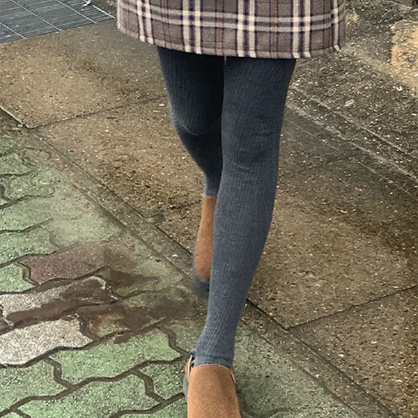 Ribbed tights