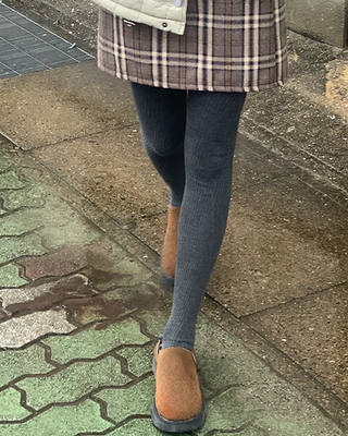 Ribbed tights
