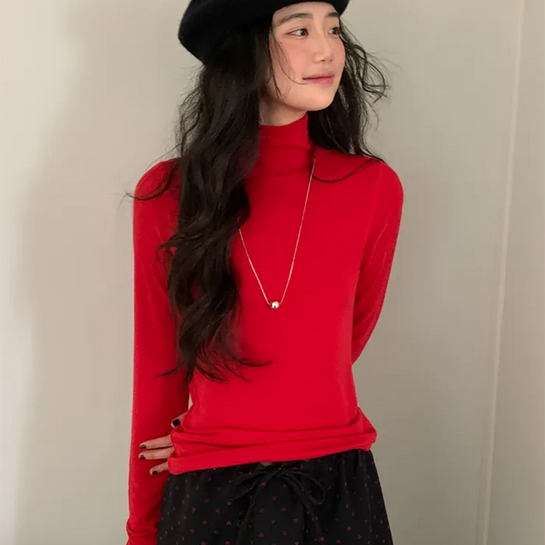 Layered turtleneck