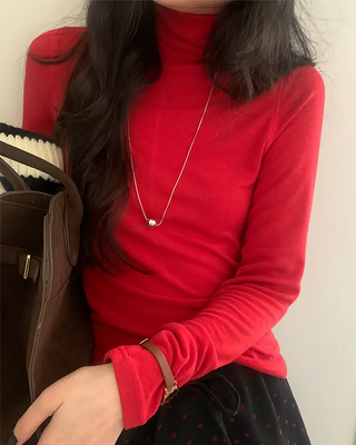 Layered turtleneck