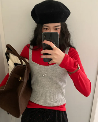Layered turtleneck