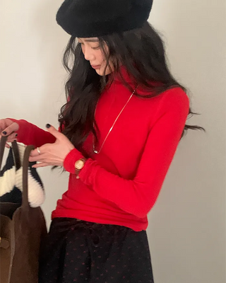 Layered turtleneck