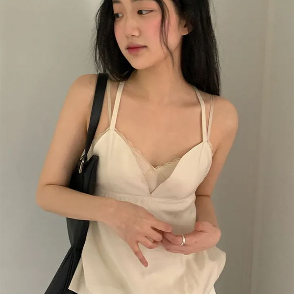 Layered bustier blouse