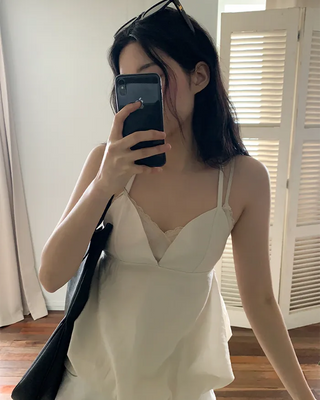 Layered bustier blouse
