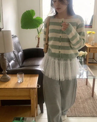 Striped cardigan