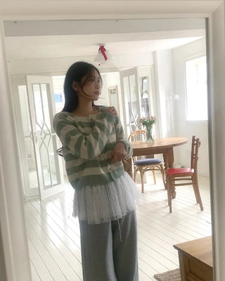 Striped cardigan