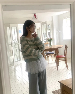 Striped cardigan