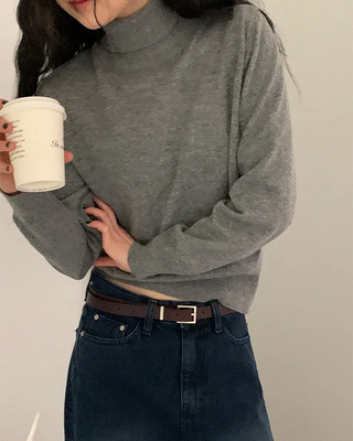 Cashmere turtleneck knit