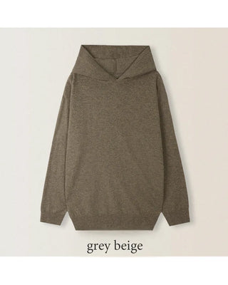 Loose-fit hooded knit