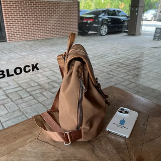 Suede Sheepskin Leather Mini Bucket Bag/Backpack
